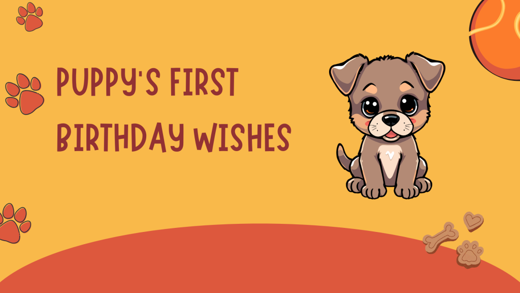 Puppy’s First Birthday Wishes